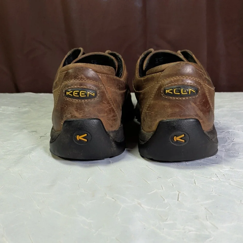 Keen Portsmouth II Shoes Mens Size 11.5M Waterproof Brown Leather Lace Up Gorp